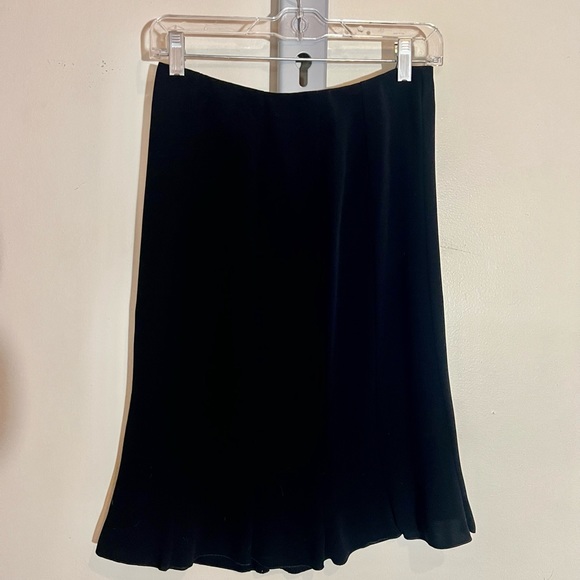 Vintage Xandres Pencil Skirt With Flutter Hem, Size 38 - Picture 2 of 7